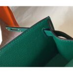 HERM Kelly Pochette Bag In Vert Veronese - Image 7