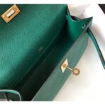 HERM Kelly Pochette Bag In Vert Veronese - Image 8