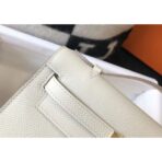 HERM Kelly Pochette Bag In White - Image 4