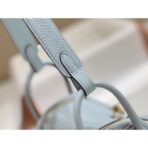 HERM Lindy Mini Bag In Blue Brume   GHW - Image 5