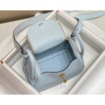 HERM Lindy Mini Bag In Blue Brume   GHW - Image 9