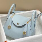 HERM Lindy Mini Bag In Blue Brume   GHW