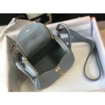 HERM Lindy Mini Bag In Blue Lin   GHW - Image 7