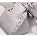 HERM Lindy Mini Bag In Mauve Pale   PHW - Image 4