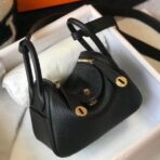 HERM Lindy Mini Bag In Black   GHW
