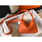 HERM Lindy Mini Bag In Orange   GHW - Image 2