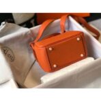 HERM Lindy Mini Bag In Orange   GHW - Image 3
