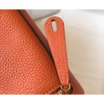 HERM Lindy Mini Bag In Orange   GHW - Image 5