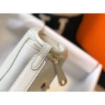 HERM Lindy Mini Bag In Pearl Grey   GHW - Image 4