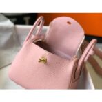HERM Lindy Mini Bag In Pink   GHW - Image 2