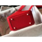 HERM Lindy Mini Bag In Red   GHW - Image 4