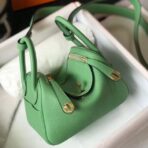 HERM Lindy Mini Bag In Vert Criquet   GHW