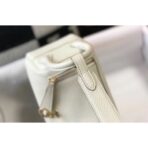HERM Lindy Mini Bag In White   GHW - Image 4