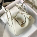HERM Lindy Mini Bag In White   GHW