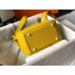 HERM Lindy Mini Bag In Yellow   GHW - Image 3