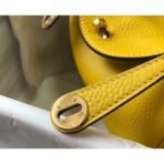 HERM Lindy Mini Bag In Yellow   GHW - Image 5