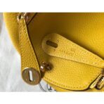 HERM Lindy Mini Bag In Yellow   GHW - Image 6