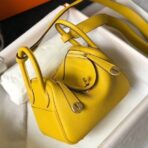HERM Lindy Mini Bag In Yellow   GHW