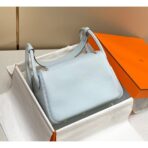 HERM Lindy 26cm Bag In Blue Brume   GHW - Image 3