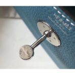 HERM Lindy 26cm Bag In Blue Jean   PHW - Image 5