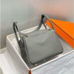 HERM Lindy 26cm Bag In Gris Meyer   GHW - Image 2