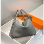 HERM Lindy 26cm Bag In Gris Meyer   GHW - Image 4