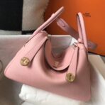 HERM Lindy 26cm Bag In Pink   GHW