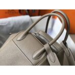 HERM Lindy 26cm Bag In Gris Tourterelle   PHW - Image 4