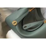 HERM Lindy 26cm Bag In Vert Amande   GHW - Image 3