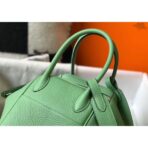 HERM Lindy 26cm Bag In Vert Criquet   GHW - Image 5