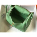 HERM Lindy 26cm Bag In Vert Criquet   GHW - Image 8