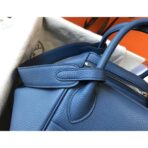 HERM Lindy 30cm Bag In Blue Agate   PHW - Image 7