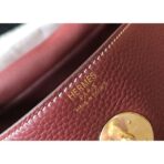 HERM Lindy 30cm Bag In Bordeaux   GHW - Image 5