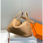 HERM Lindy 30cm Bag In Chai   GHW - Image 4