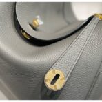 HERM Lindy 30cm Bag In Gris Meyer   GHW - Image 9