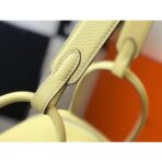 HERM Lindy 30cm Bag In Jaune Poussin   GHW - Image 8