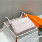 HERM Lindy 30cm Bag In Mauve Pale   PHW - Image 2