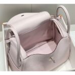 HERM Lindy 30cm Bag In Mauve Pale   PHW - Image 9