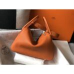 HERM Lindy 30cm Bag In Orange   GHW - Image 2