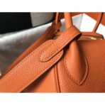 HERM Lindy 30cm Bag In Orange   GHW - Image 4