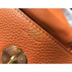 HERM Lindy 30cm Bag In Orange   GHW - Image 7