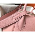 HERM Lindy 30cm Bag In Pink   GHW - Image 3