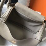 HERM Lindy 30cm Bag In Gris Tourterelle   GHW - Image 8