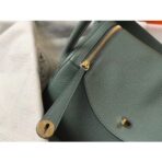 HERM Lindy 30cm Bag In Vert Amande   GHW - Image 5