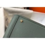 HERM Lindy 30cm Bag In Vert Amande   GHW - Image 8
