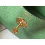 HERM Lindy 30cm Bag In Vert Criquet   GHW - Image 6