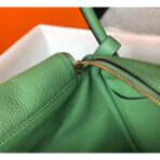 HERM Lindy 30cm Bag In Vert Criquet   GHW - Image 7