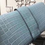 HERM Medor Clutch Bag In Ciel Embossed crocodile - Image 5