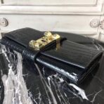 HERM Medor Clutch Bag In Black Crocodile - Image 3