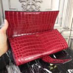 HERM Medor Clutch Bag In Red Crocodile - Image 5